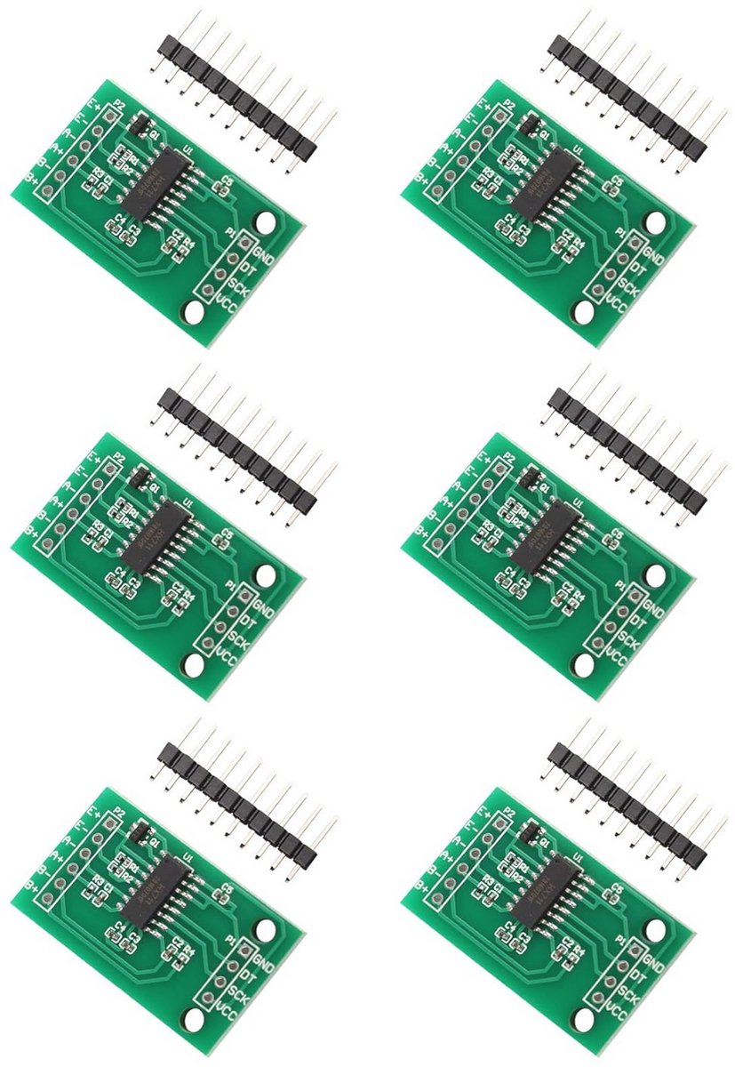 6 Stuks HX711 Gewicht Druksensor Module - Precisie A/D Converter voor Arduino DIY