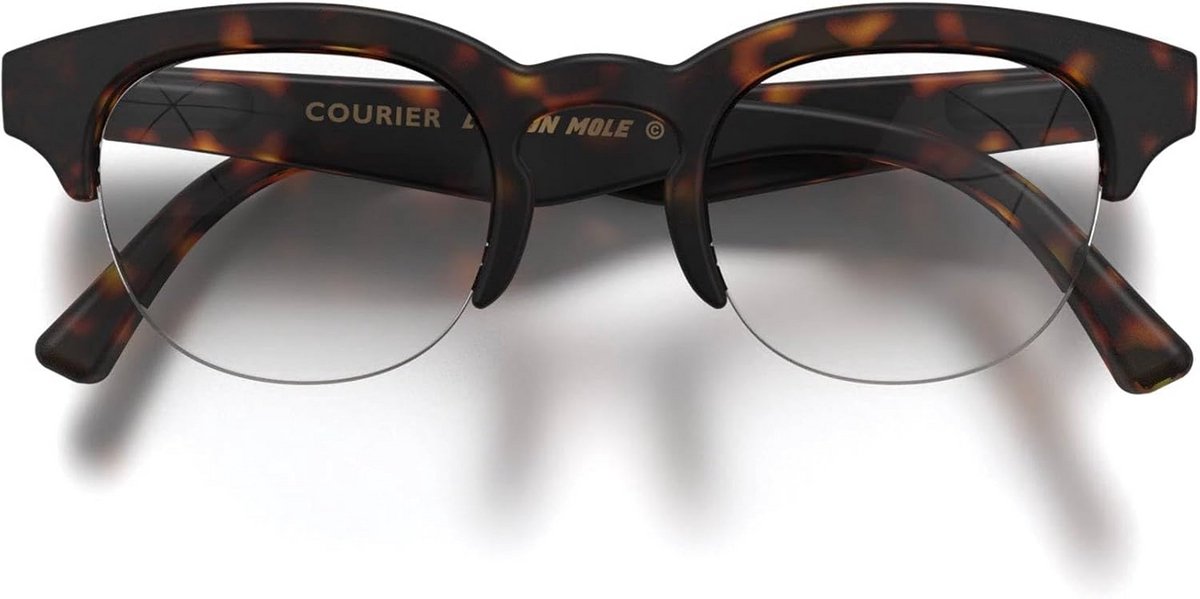 Moderne Browline Leesbril Unisex | Comfortabele Vintage Stijl Lezers met Veer Scharnieren