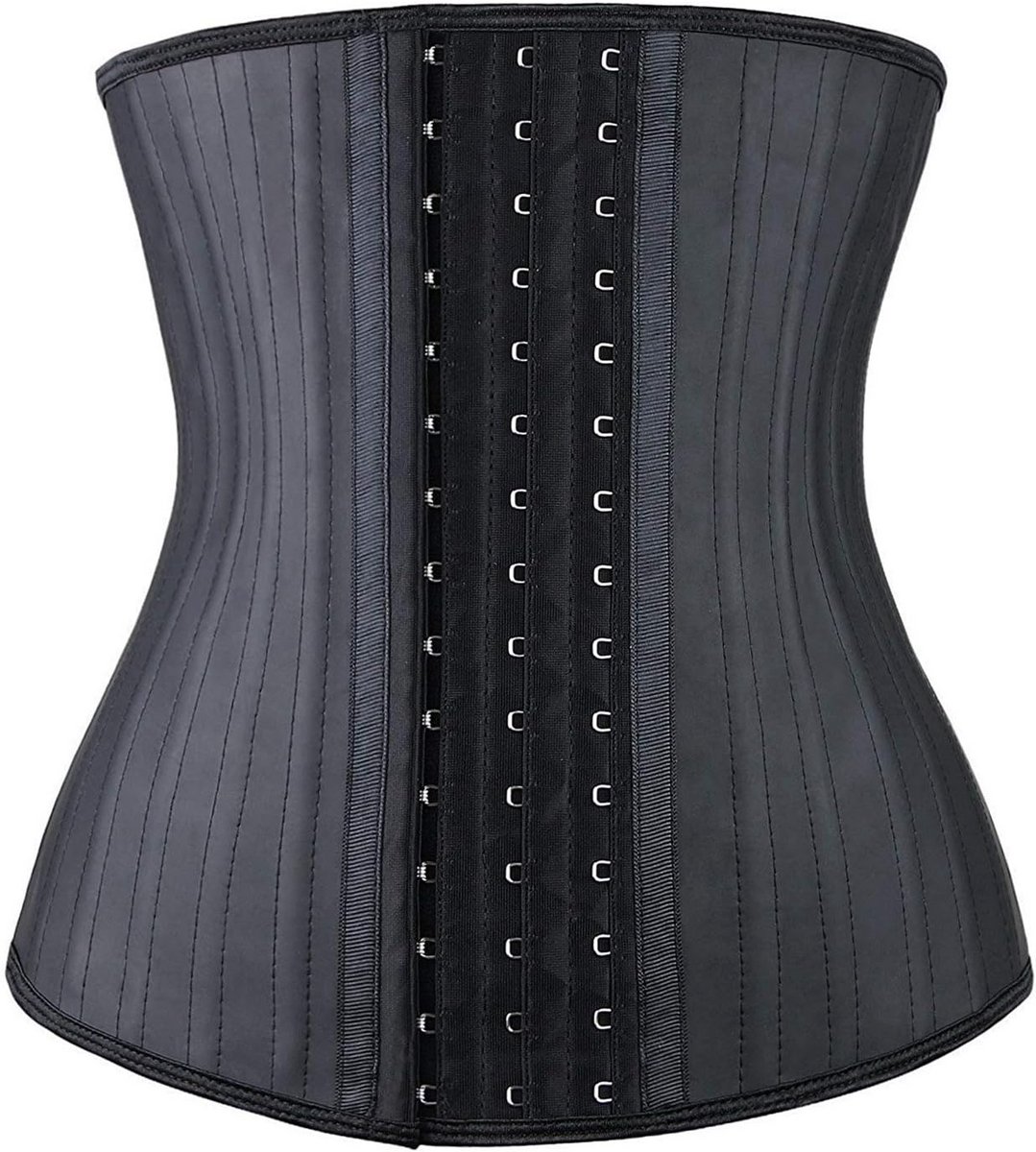 Taille Trainer Korset Dames - Latex Body Shaper met 3 Haken voor Extra Compressie en Hoge Rugondersteuning