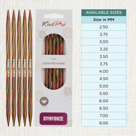 KnitPro Nova Metal Breinaalden / Breinaalden met knop Messing 25cm