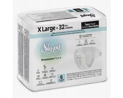 Sleepy Bio Natural Premium Plus Baby Luiers - Maat 6 (15-25 Kg) - 32 Luiers