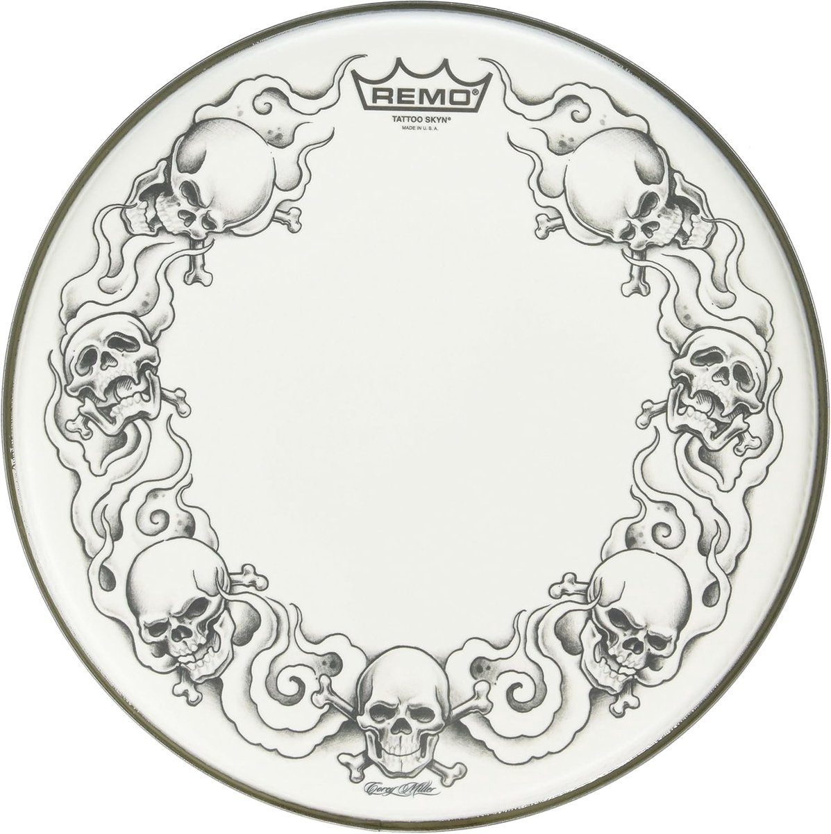 Remo Tt-0813-ax-t01 - Remo-pelle Tattoo Skull 13 drumvel