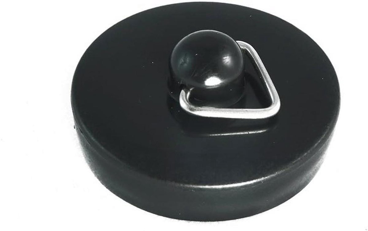 2x Zwarte Nylon Zinkplug 35mm - Geschikt voor Caravan wastafel