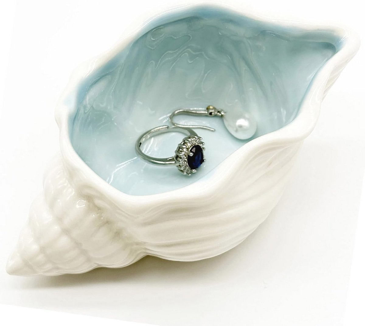 Sieraden Organizer Schelp - Keramische Juwelen Houder voor Home Decor