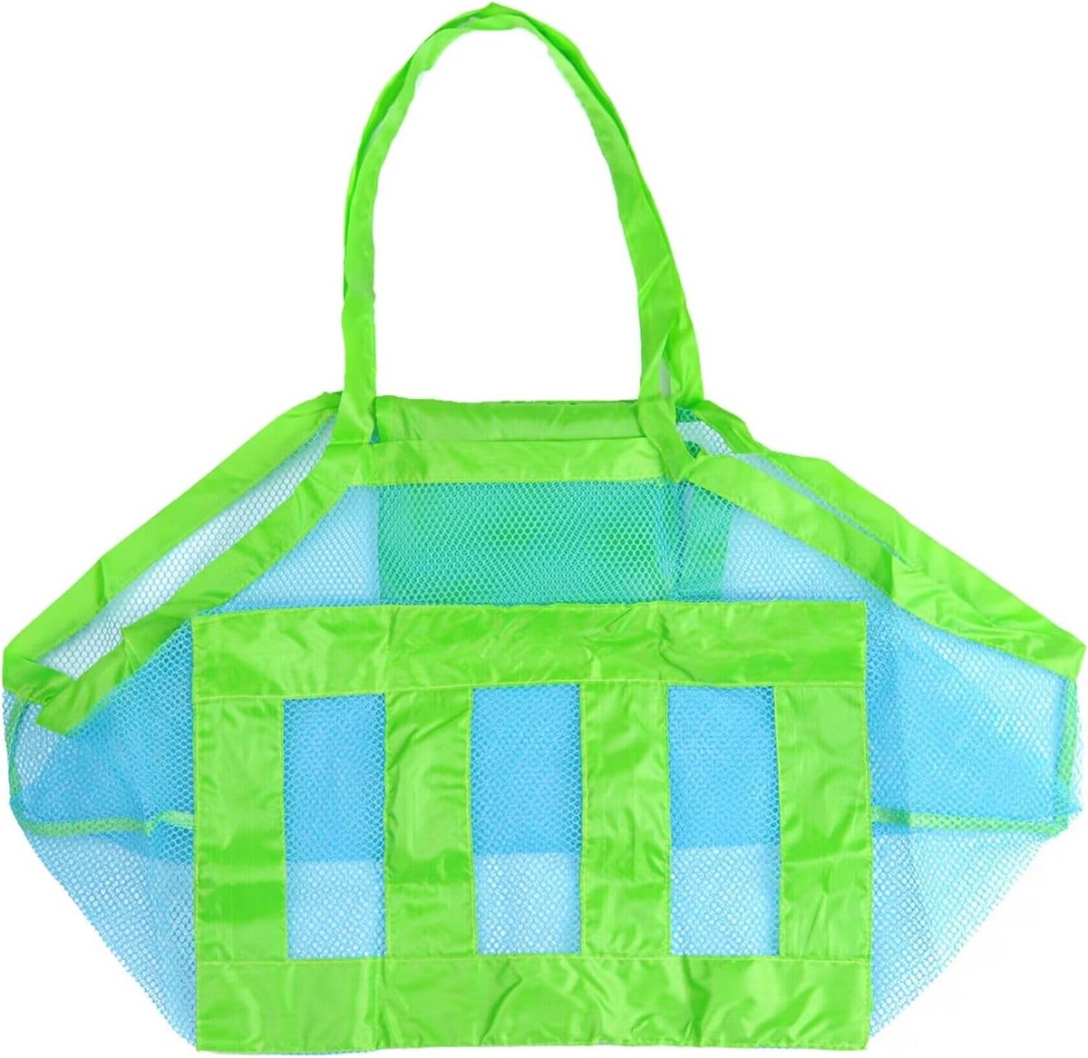 Opvouwbare Strandtas voor Kinderen - Grote Nettas in Blauw