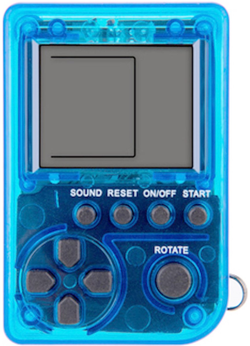 TechKidz, Mini videospel 26in1 met ketting, Blauw