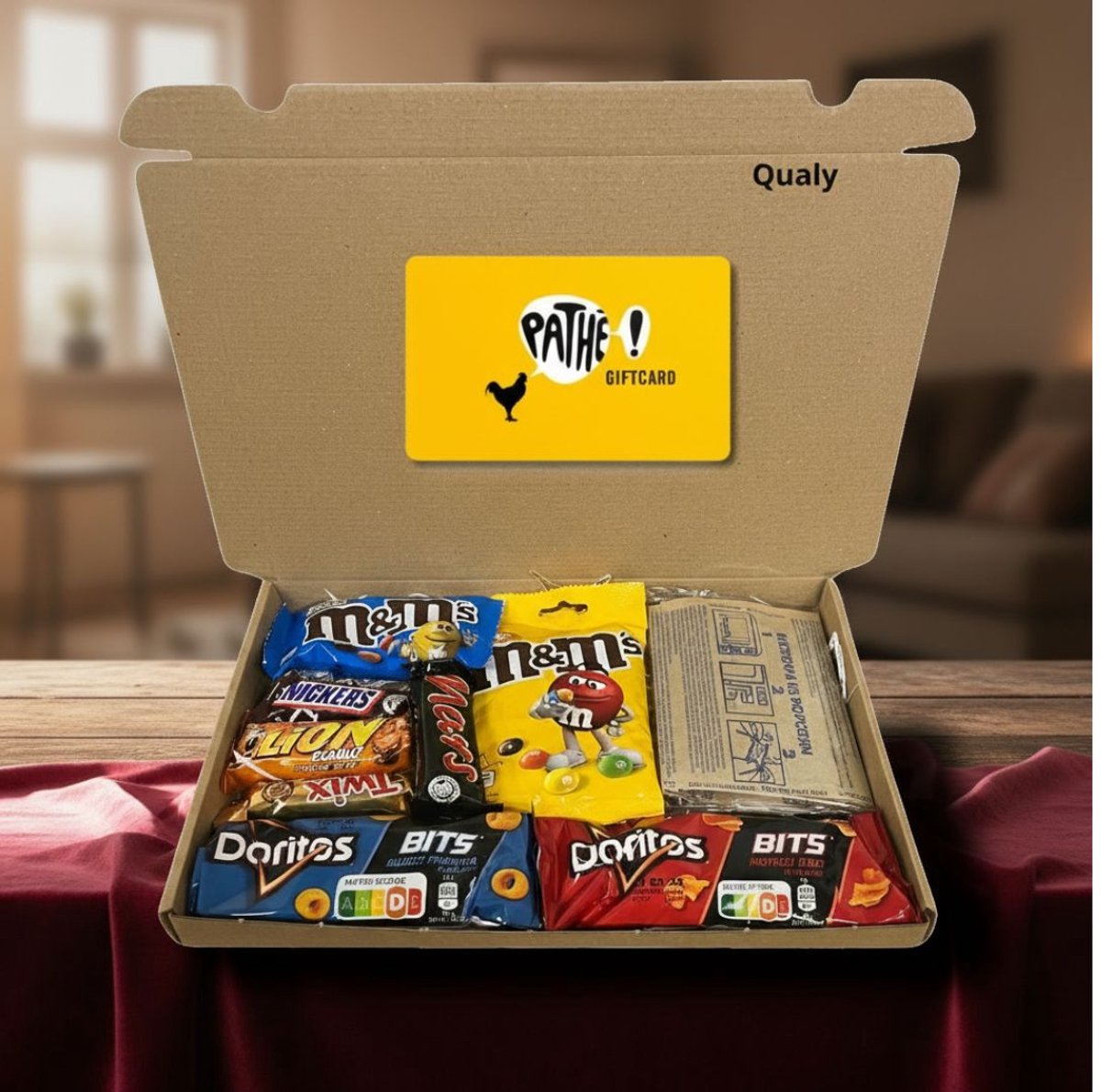 Pathe cadeau pakket - brievenbus kerstcadeau voor filmavond - €5 cadeaukaart