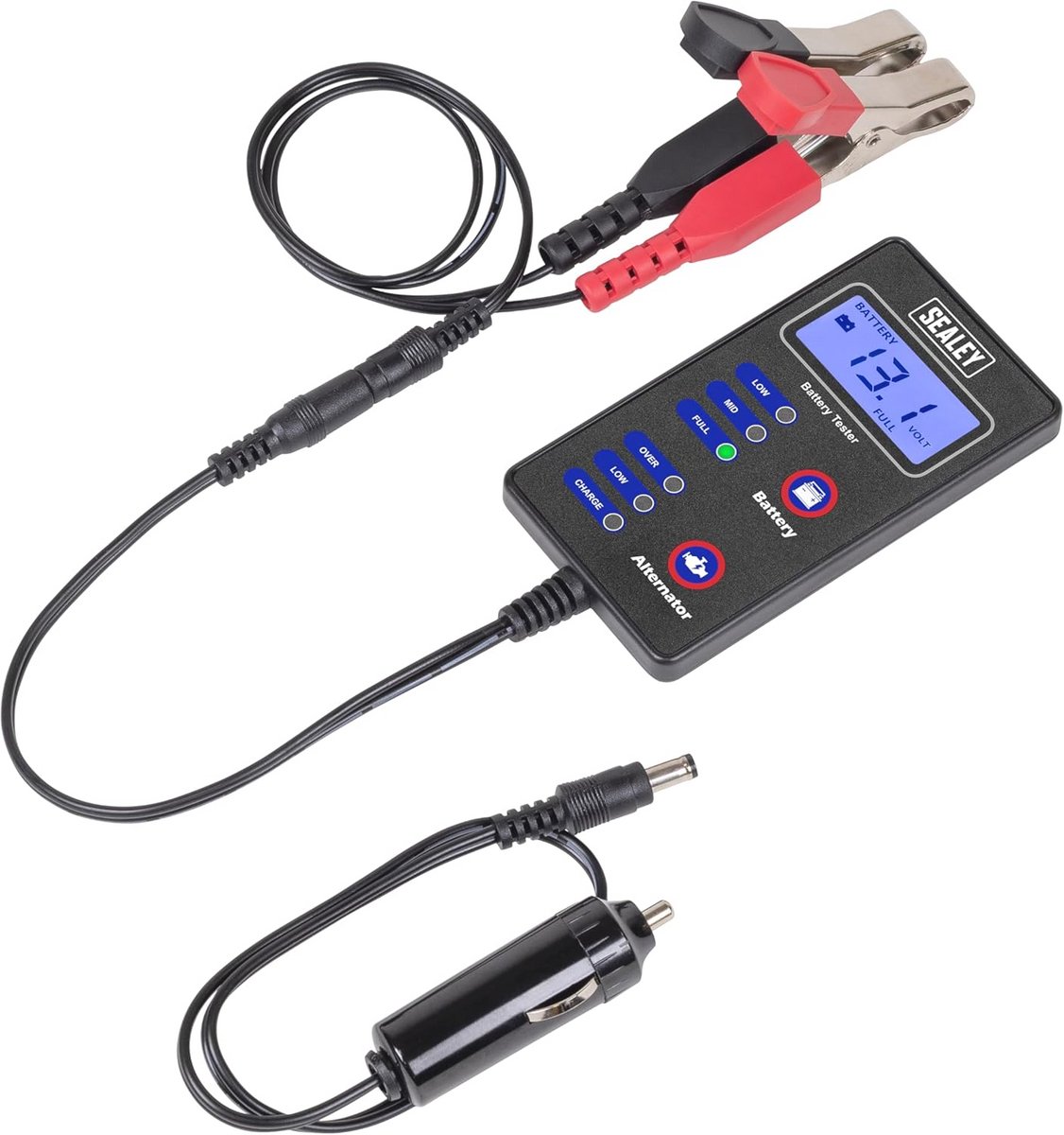 LCD Batterij en Dynamo Tester 12V voor Voertuigen - Accu en Alternator Controle