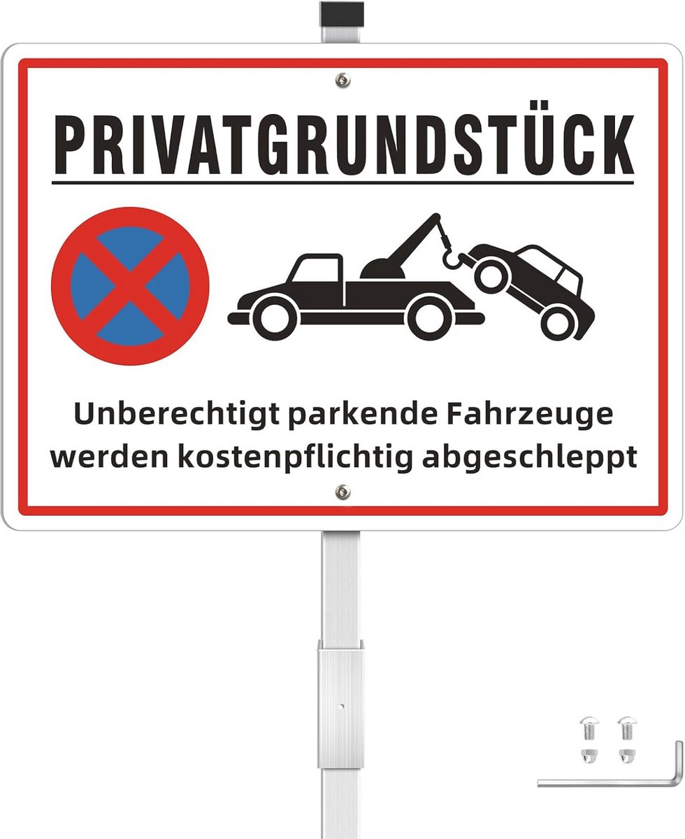 Waarschuwingsbord Videobewaking Set van 2, 25 x 18 cm, Metaal