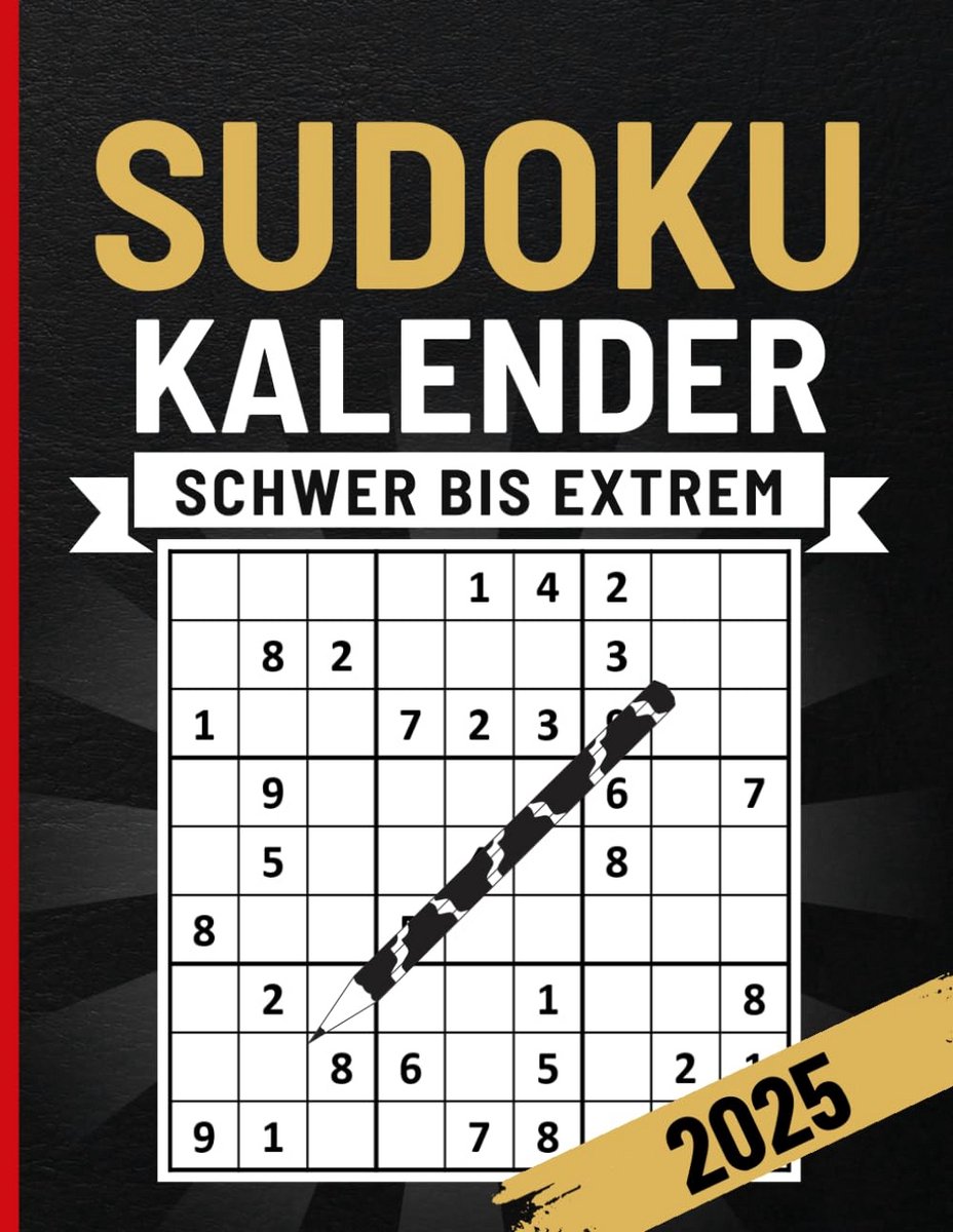 Sudoku Kalender 2025: 366 Moeilijke en Extreme Puzzels voor Volwassenen en Senioren