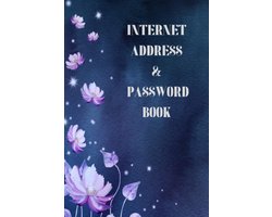Adres- en Wachtwoordboek met Alfabetische Index | Website Login Overzicht Boek 6x9 inch