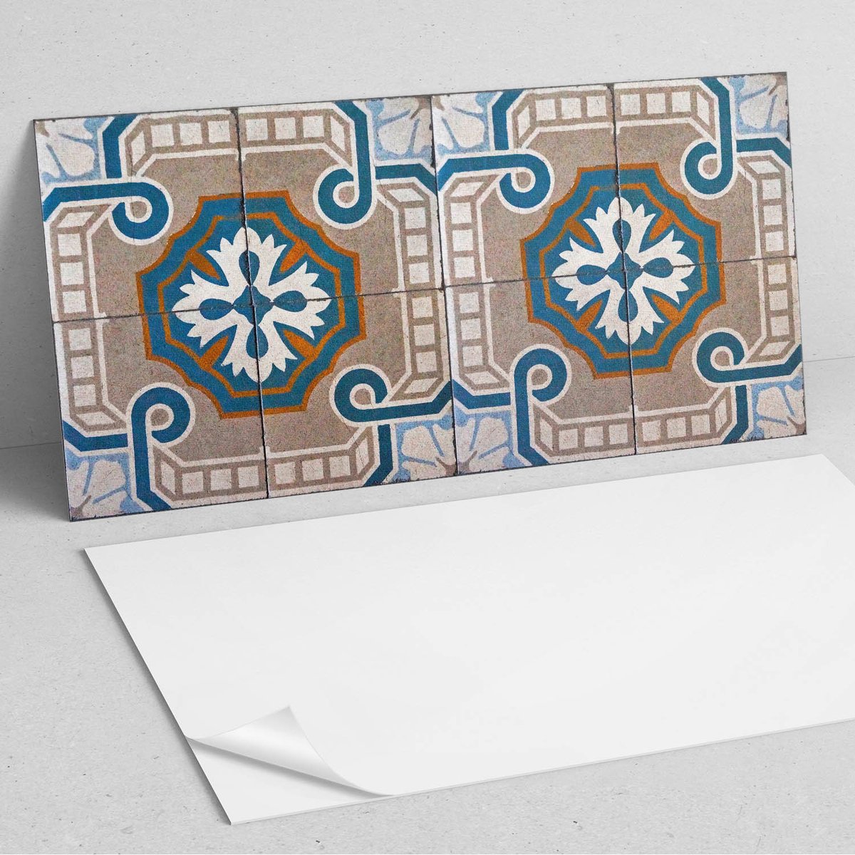 Coloray Wandpanelen Zelfklevend - Mozaïekpatroon met versieringen PVC Wandpanelen - 120 cm