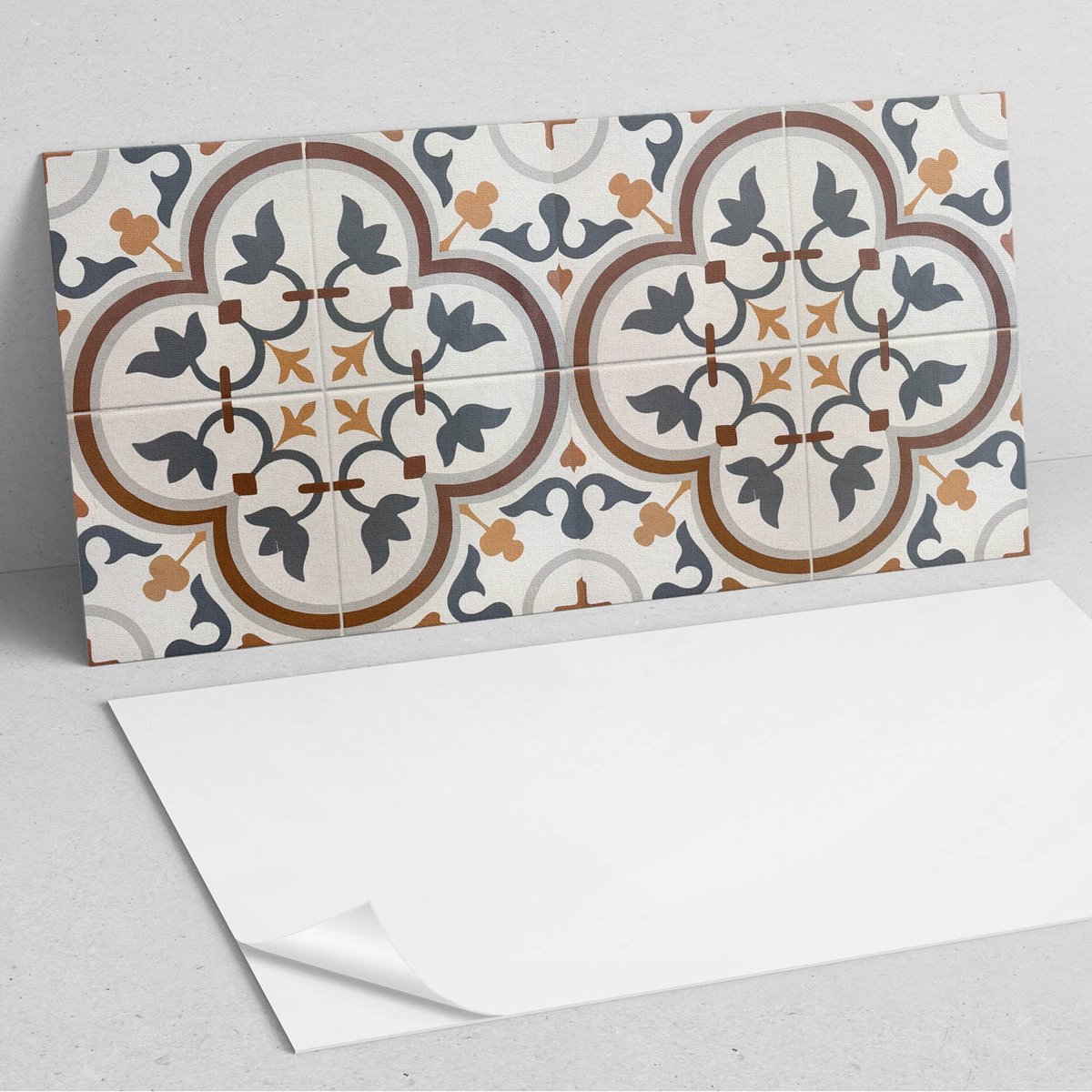 Coloray Wandpanelen Zelfklevend - Geruit bloemenpatroon PVC Wandpanelen - 120 cm x 60 cm -