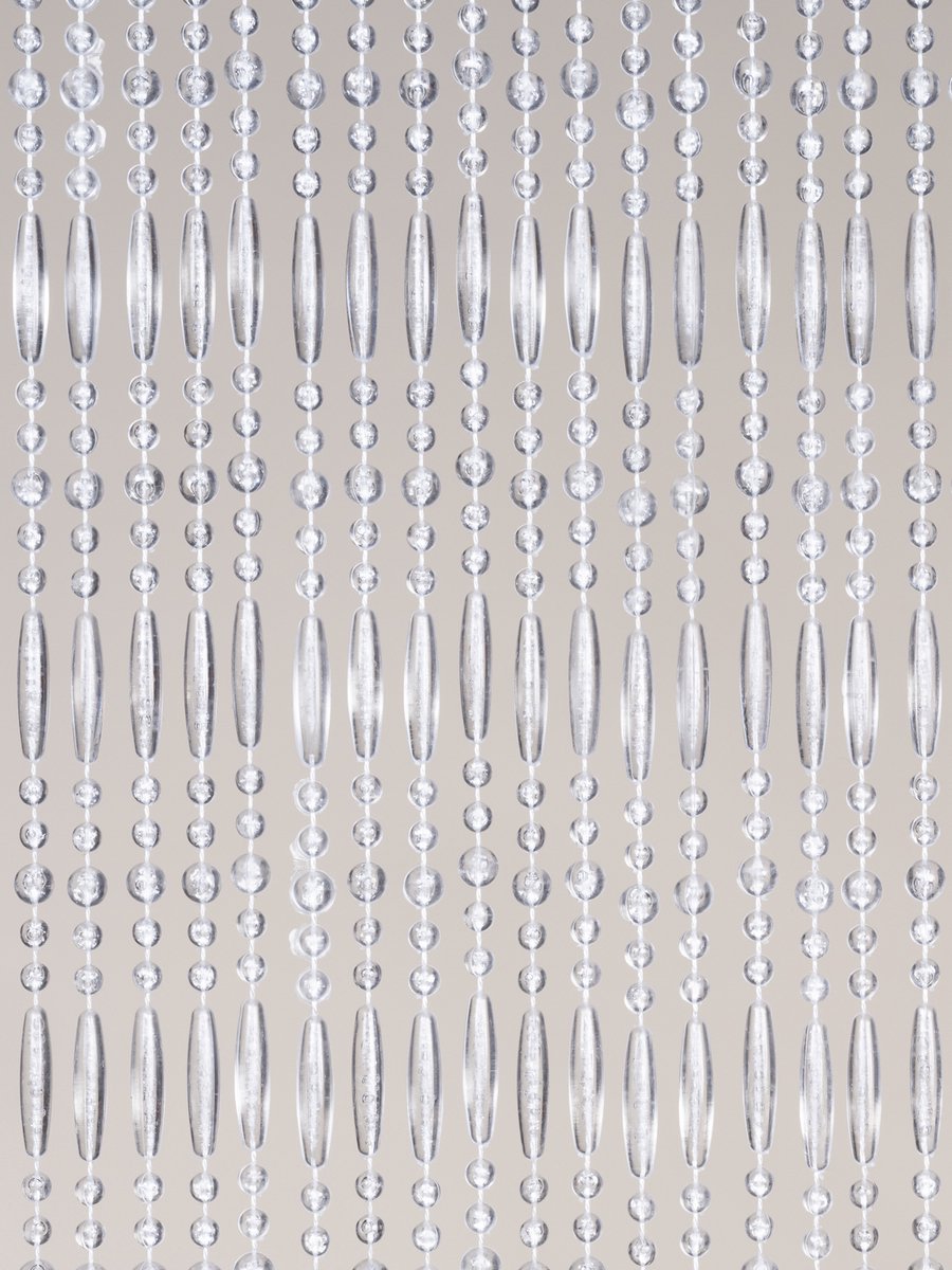Jekra Vliegengordijnen- kralengordijn - Juno - transparant - 90x210 cm