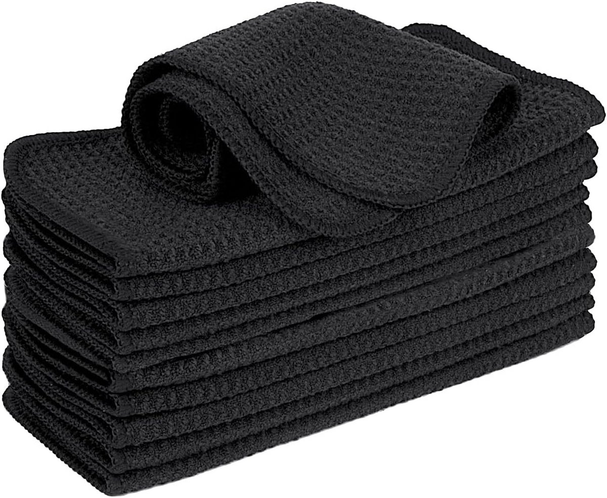 Microvezeldoeken voor keukens en huishoudelijk gebruik, pluisvrij, 12-pack