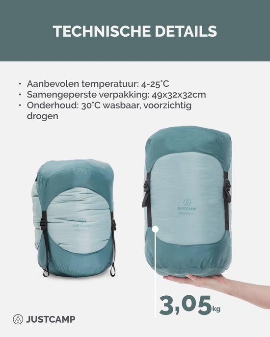 XXL Zomerslaapzak voor Kamperen - Lichtgewicht en Comfortabel van Merkloos — afbeelding 2