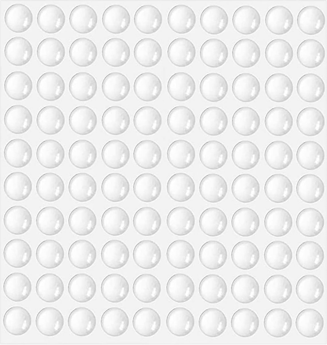 Zelfklevende rubberen buffers 100 stuks - 8 mm transparante beschermpads voor geluidsreductie en bescherming van meubels
