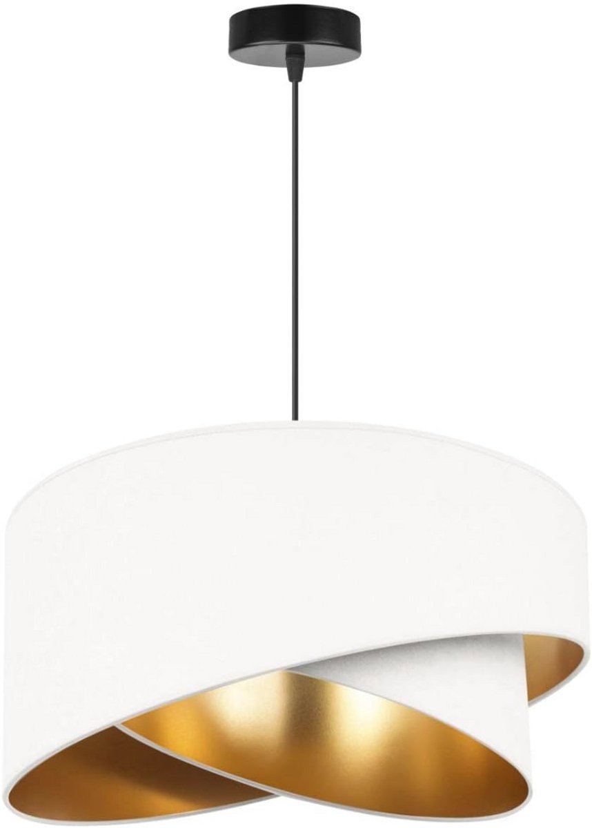 Moderne Hanglamp voor Woonkamer, Slaapkamer en Keuken - Industrieel Design - Wit en Goud