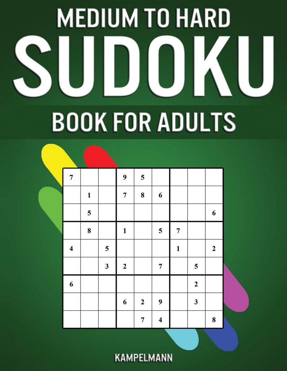 400 Moeilijke en Gemiddelde Sudoku Puzzelboeken voor Volwassenen - Groot Formaat