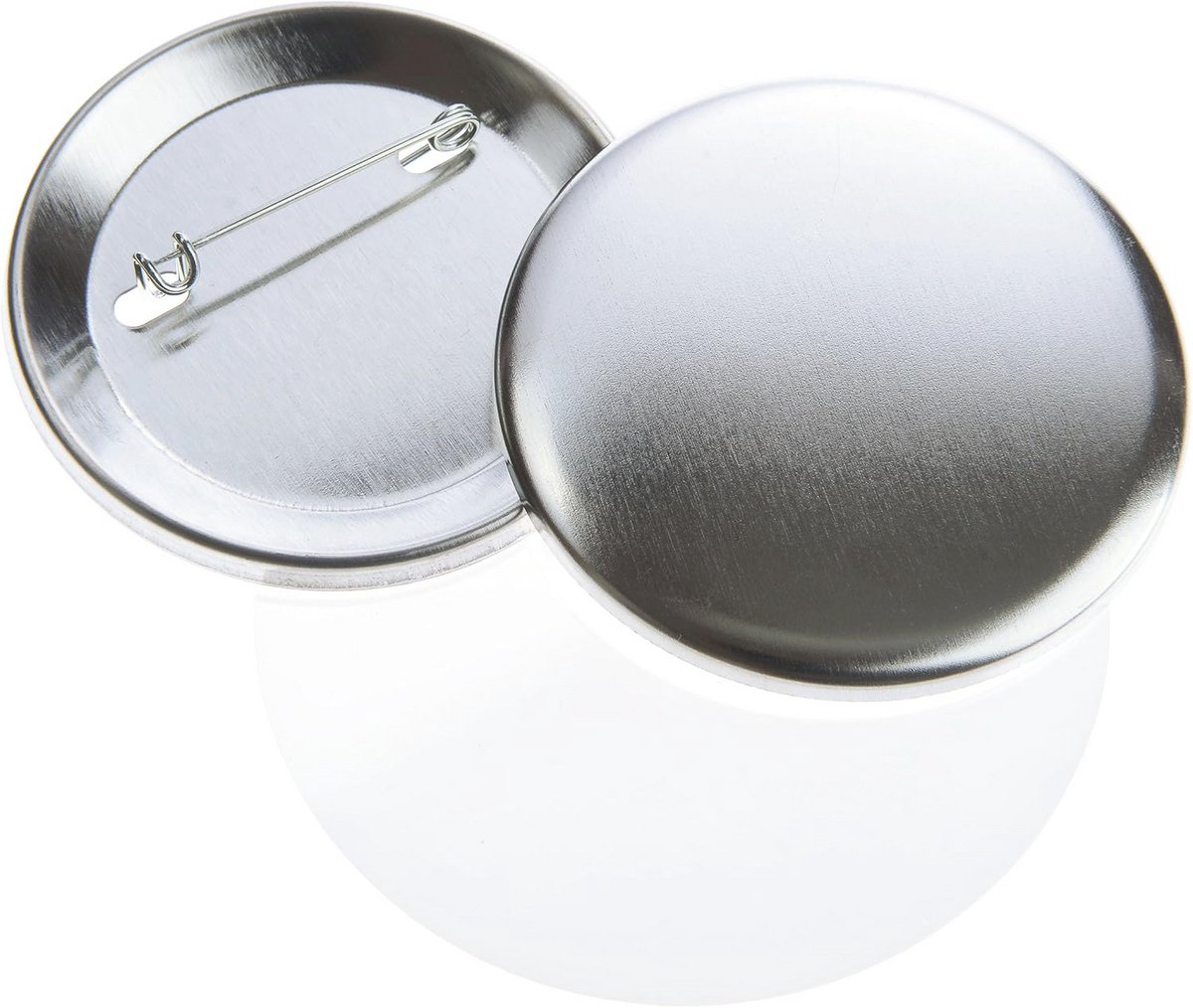 Button Pin 56 mm (200 pieces) with safety pin for American button machine