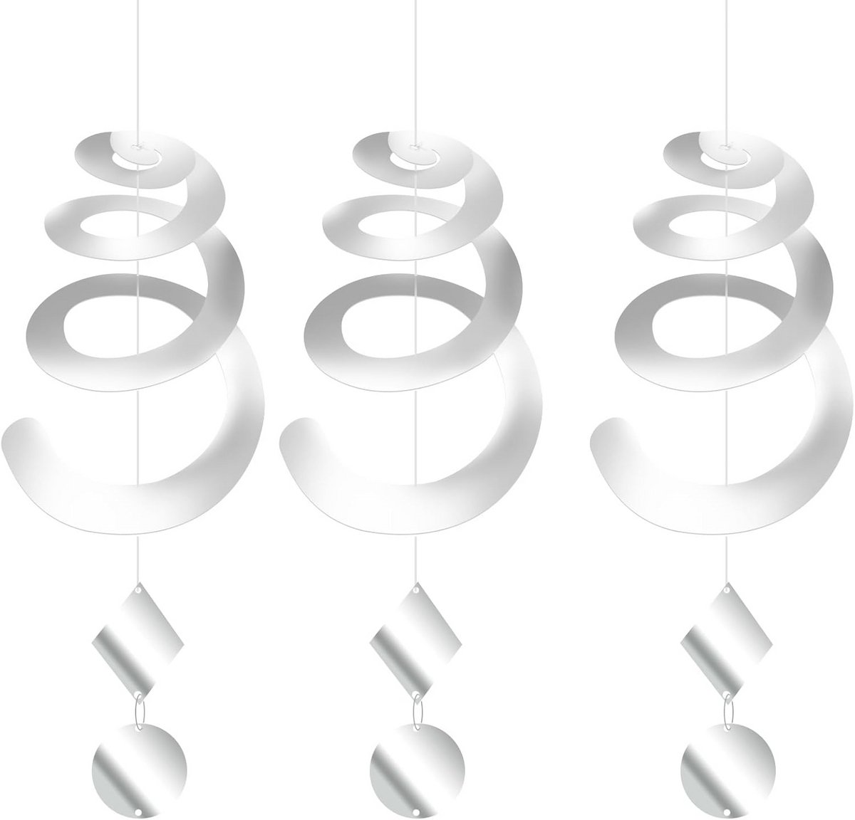 3 Stuks Windspiraal - Vogelafweer en Decoratie voor Tuin en Balkon