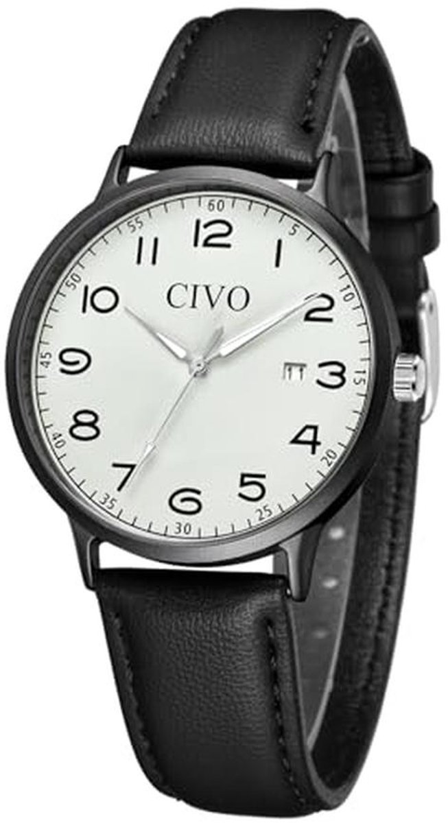 Elegante Dameshorloges van Echt Leer - Waterdichte Analoge Quartz Horloges voor Vrouwen