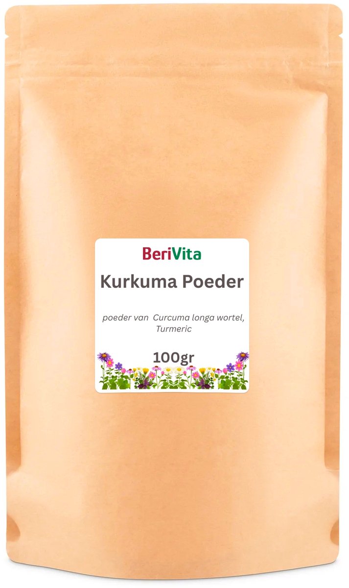 Kurkuma Poeder 100gr - Puur Poeder van Geelwortel - Turmeric Powder - Voor Gezichtsmasker, Lichaamspakking of Haarmasker