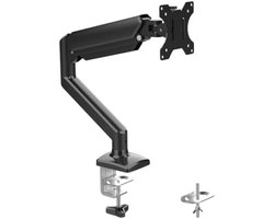 PromoHome Monitorhouder met Gasveer 13–32 Inch – In Hoogte Verstelbaar – VESA 75x75 / 100x100 – Voor Schermen 2–9 kg – Zwart