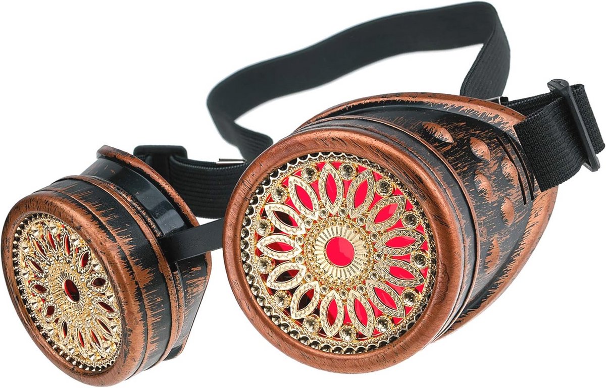 Veiligheidsbril voor Lassen en Cosplay - Steampunk Goth Ronde Zonnebril voor Feestkleding
