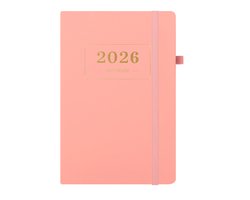 2026 Dagelijkse Planner – agenda 2026 volwassenen - 1 dag op 1 pagina - Planner - Journal - Organizer - 365 Dagen Planner & Notitieboek - 14.0*20.8cm - Roze