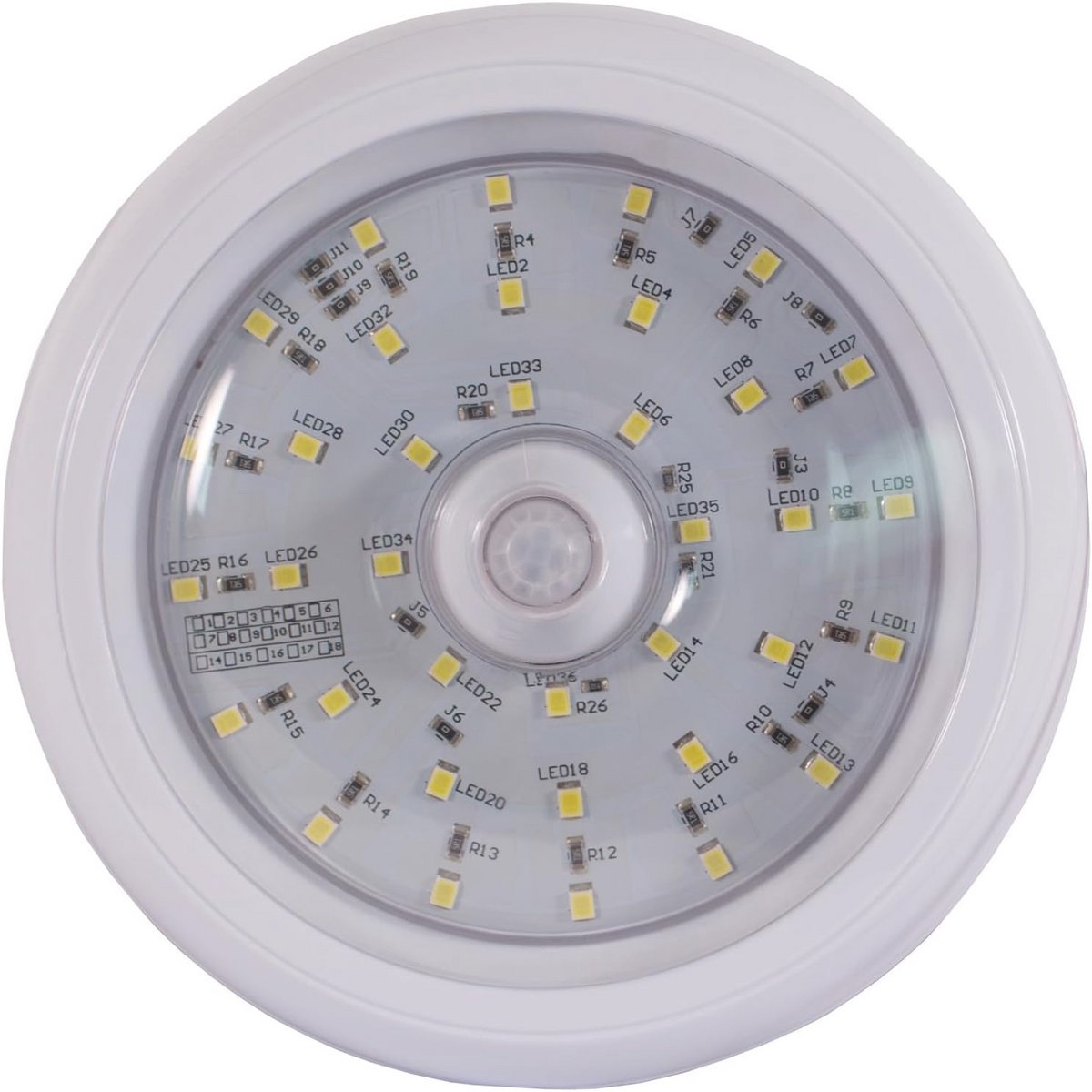 Interieur Koepellamp met Ingebouwde Schakelaar en 36 Heldere LED's