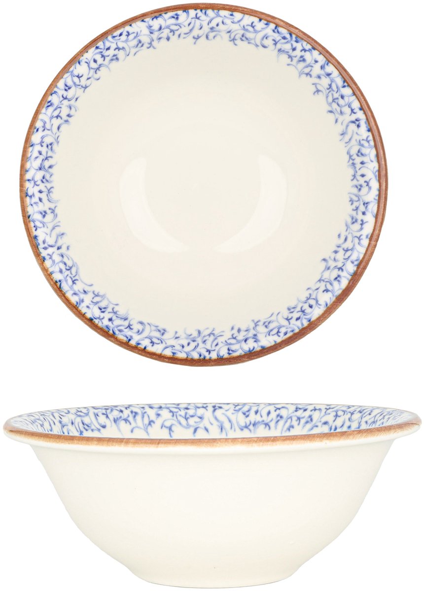By Bone Kommetje - Edera - Porselein - 16 cm (500cc) - set van 6