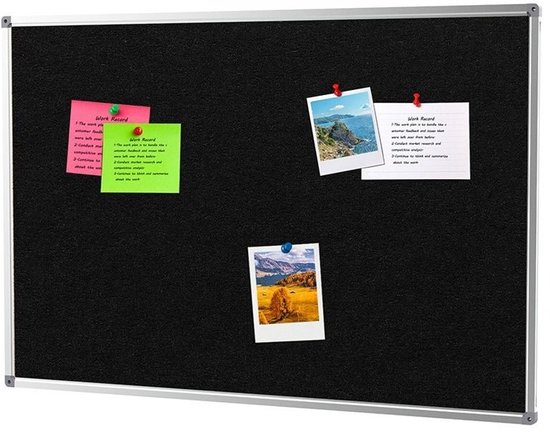 IVOL Prikbord Vilt 45 x 60 cm - Donker antraciet