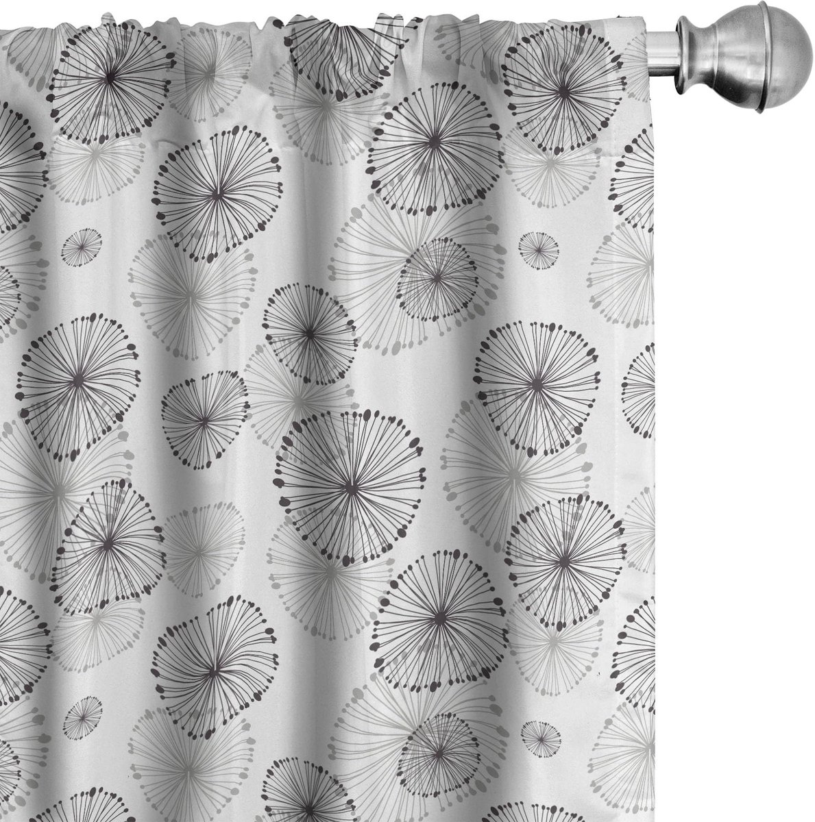 ABAKUHAUS Abstracte Gordijnen – 2x75x225 cm – Microvezel – Gedroogde rozen Gedroogde roos