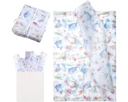 Product afbeelding van Ocean Themed Tissue Papier, 30 stuks, Walvis, Zeester, Schelp, Zeewier, Zee Strand Kunst, Inpakpapier DIY Ambachten, Verjaardag, Valentijn, Babyshower, Feest, Cadeauzakken