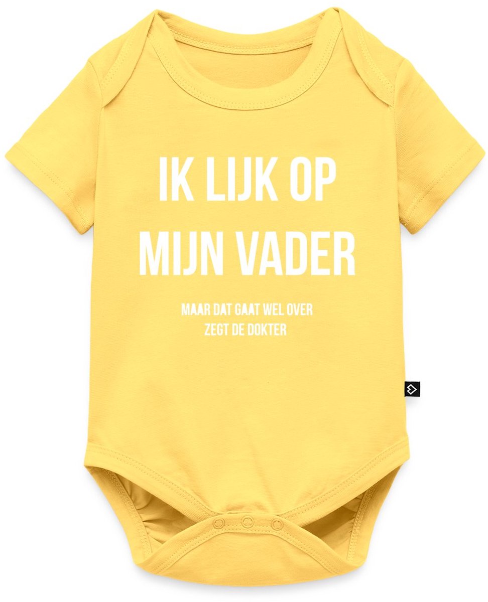 Ik Lijk Op Mijn Vader Citaat Baby Rompertje Met Korte Mouwen