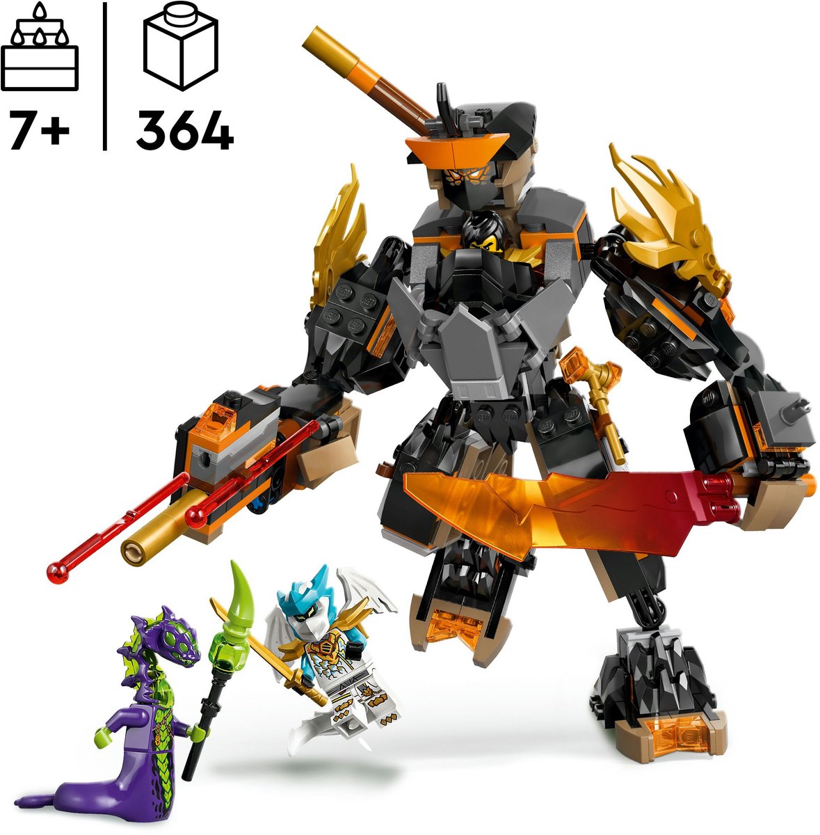 LEGO - Ninjago 71854 - Cole Missiemecha en Draak Zane — cadeau in Spellen & Speelgoed - foto 6
