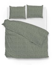 Zo! Home Lino Dekbedovertrek - Tweepersoons - 200x200/220 cm - Army Green