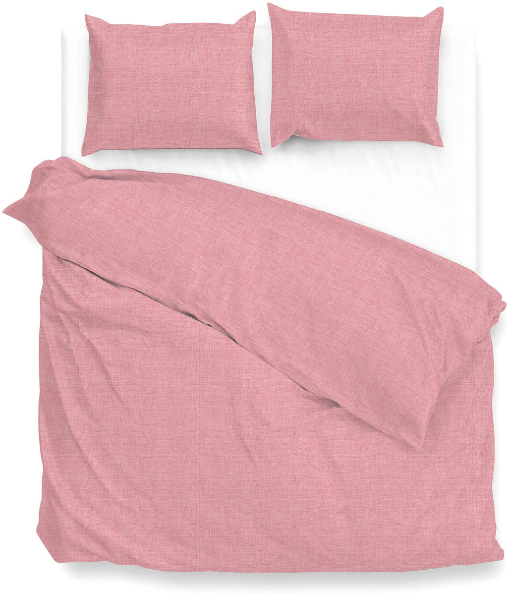 Zohome Zo! Home dekbedovertrek Lino (Shell Red) Schelprood