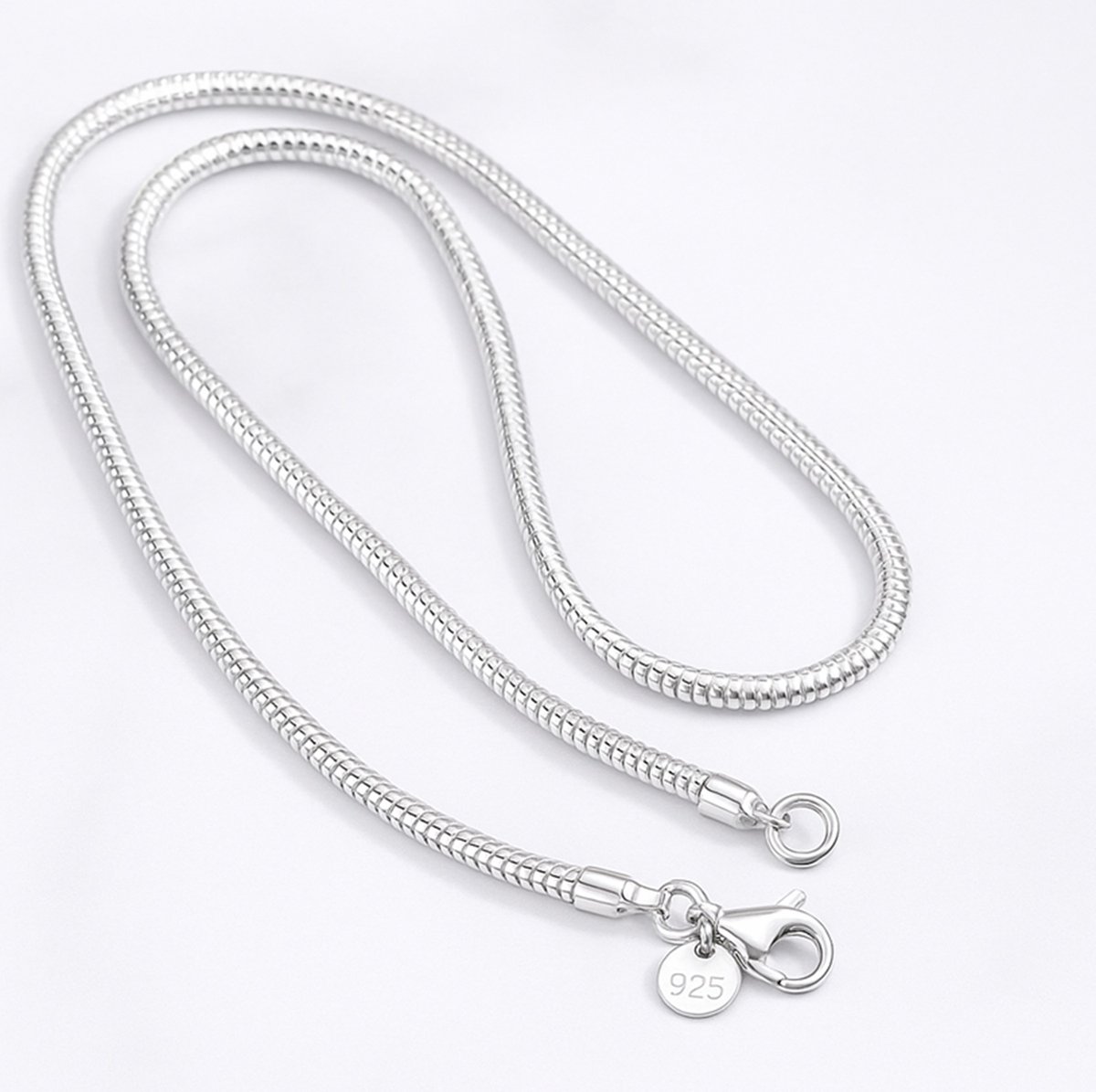 Bedelketting – 3 mm – Zilverkleurig –EmmyRovi – Voor Bedels & Charms
