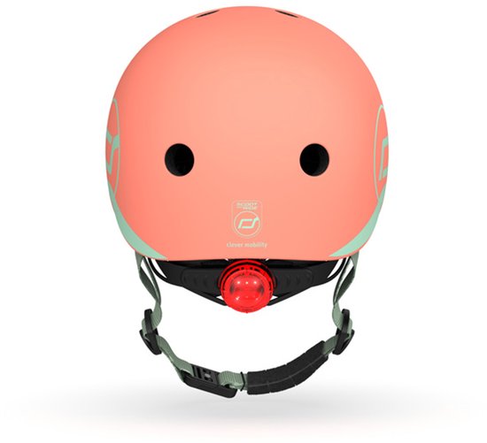 Scoot and Ride Kinderhelm XXS-S - Peach - Voor 1-4 jaar - Met LED lampje van Scoot and Ride — afbeelding 2