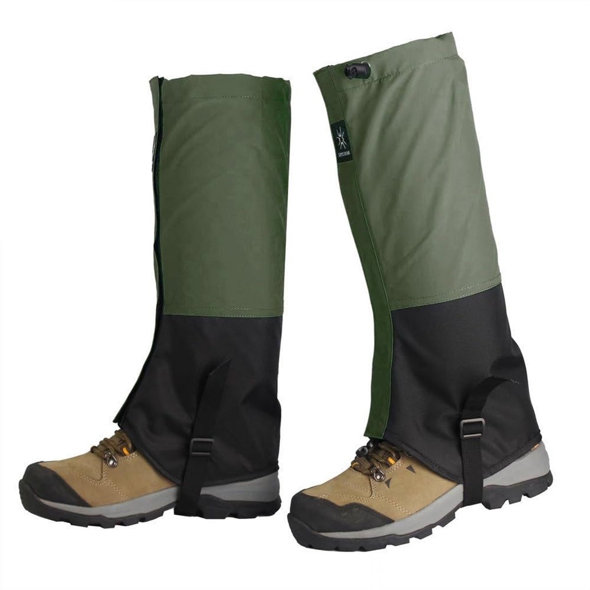 Waterdichte beenkappen Beenwarmers Geschikt voor bergbeklimmen Ademende beenbescherming Beschermt tegen sneeuw zand en modder Unisex Outdoor beenkappen voor volwassenen Groen