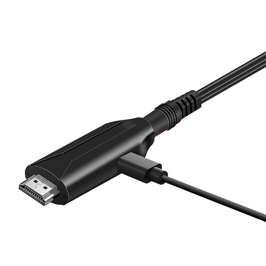 SCART naar HDMI Adapter - 1080p/720p alles-in-één Scart naar HDMI audio-videoadapter - Wordt geleverd met HDMI-kabel, Scart-ingangskabel en HDMI-uitgangspoort - Werkt met HDTV's, settopboxen, VHS-systemen, Xbox, PS3, Sky, DVD en Blu-ray — afbeelding 5