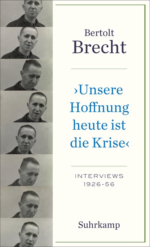 »Unsere Hoffnung heute ist die Krise« Interviews 1926-1956 - cover