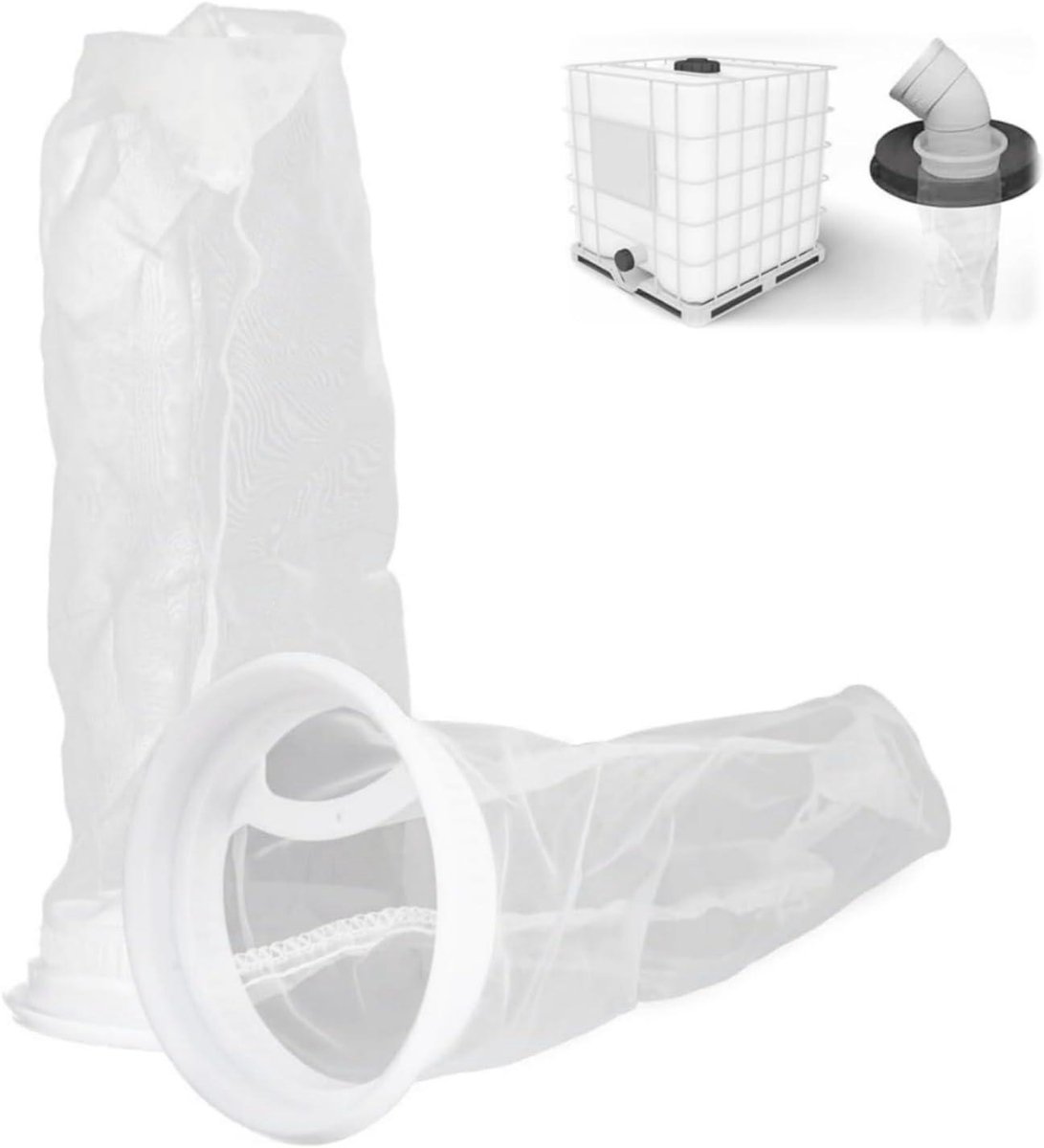 Cosensi - IBC Tankfilter, dekselfilter voor regenwater tank, nylon gaasvervanger DN75, watertank, aquaria, 2 stuks.