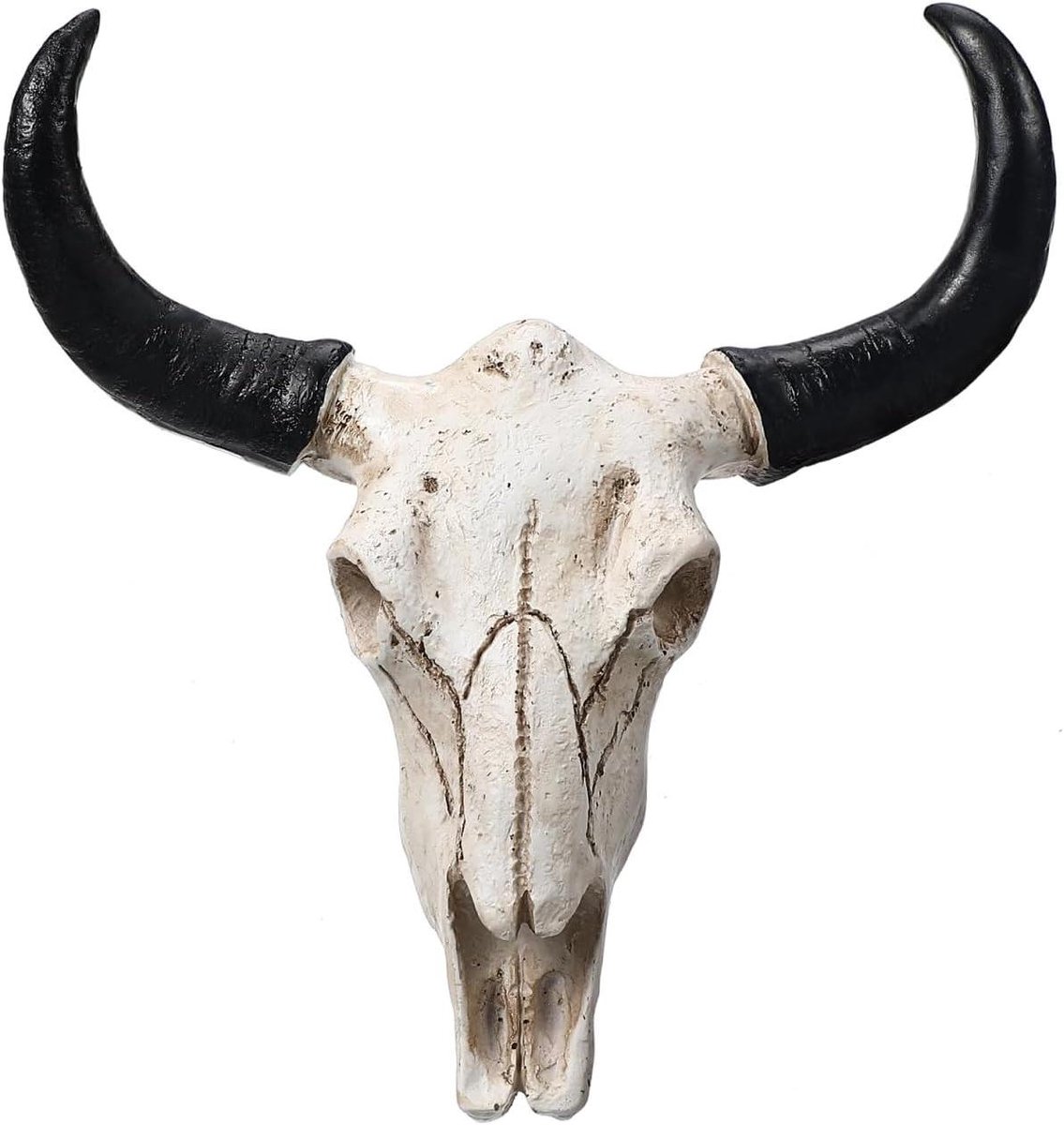 Cosensi - Wandsculptuur Stier Standbeeld Faux Taxidermie - Muurbevestiging Ox Koe Hoofd Ornament - Home Office Decor - Geschenken