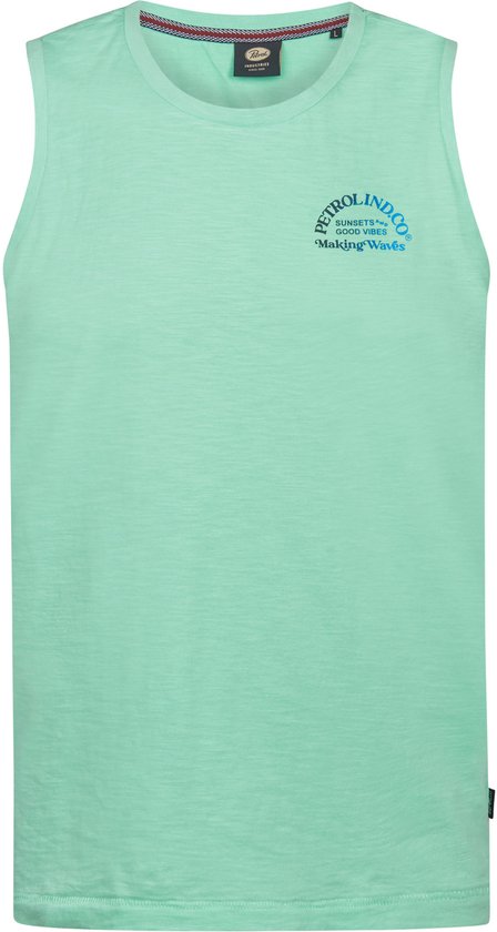 Petrol Industries - Débardeur homme col rond EclipseRojo - Vert - Taille XL