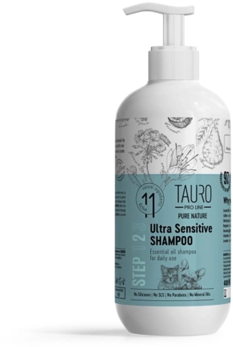 Tauro Pro Line - Ultra Sensitive Shampoo - gevoelige huid - hond - shampoo - hondenshampoo
