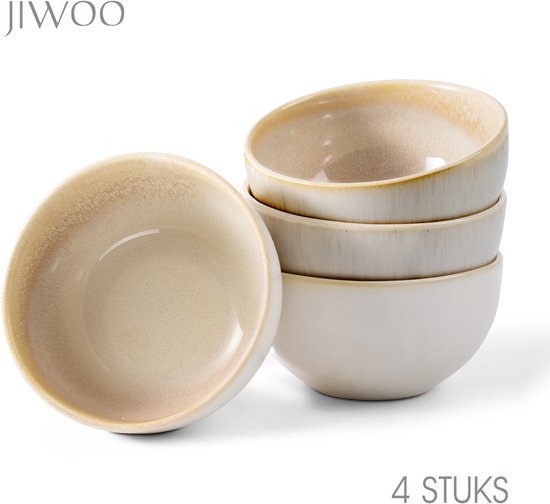 Porseleinen kommen, 500 ml blauwe ontbijtkommen, rijstkommen, slakommen, vaatwasser, magnetron en ovenbestendig, 11,5 x 6,5 cm (2 stuks