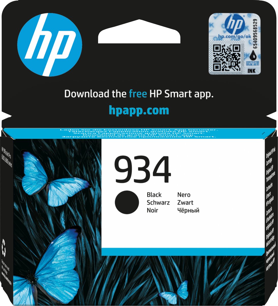 HP 934 - Inktcartridge / Zwart (C2P19AE)